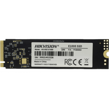 256 ГБ SSD диск Hikvision E1000 (HS-SSD-E1000/256G) черный