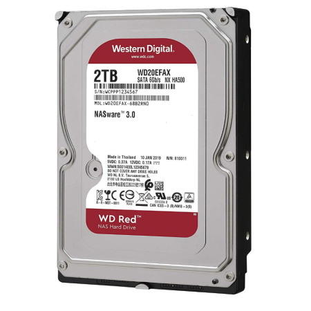 2000 ГБ Жесткий диск Western Digital (WD20EFAX) серый