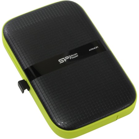 1 ТБ Внешний жесткий диск Silicon Power A60 (SP010TBPHDA60S3K) черный/зеленый