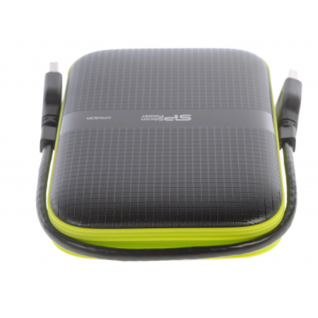 1 ТБ Внешний жесткий диск Silicon Power A60 (SP010TBPHDA60S3K) черный/зеленый