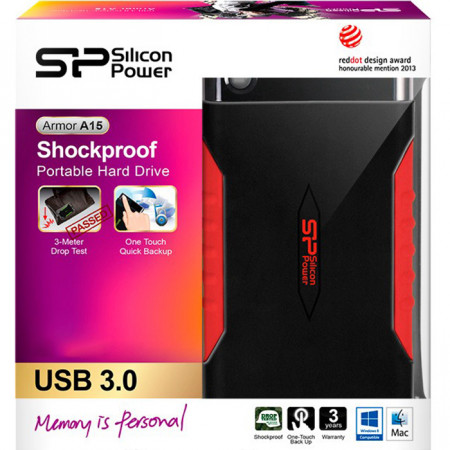 2 ТБ Внешний жесткий диск Silicon Power A15 (SP020TBPHDA15S3L) черный