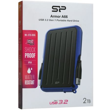 2 ТБ Внешний жесткий диск Silicon Power A66 (SP020TBPHD66SS3B) синий