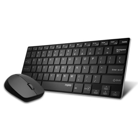 Клавиатура + мышь беспроводная Rapoo 9000M черный