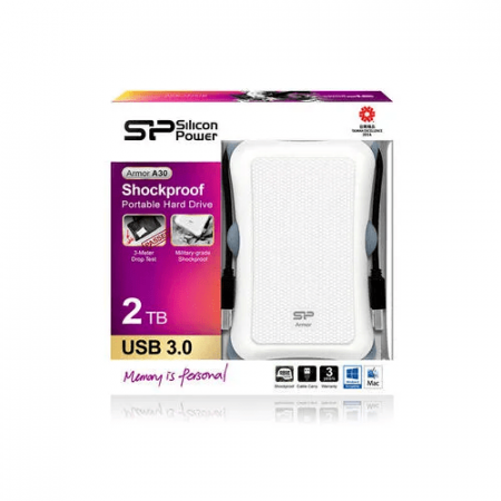 2 ТБ Внешний жесткий диск Silicon Power A30 (SP020TBPHDA30S3W) белый
