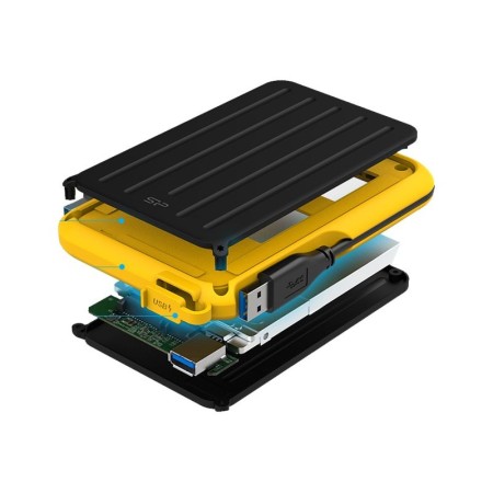 4 ТБ Внешний жесткий диск Silicon Power A66 (SP040TBPHD66LS3Y) желтый