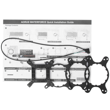 Система водяного охлаждения Gigabyte GP-AORUS WATERFORCE 240 черный