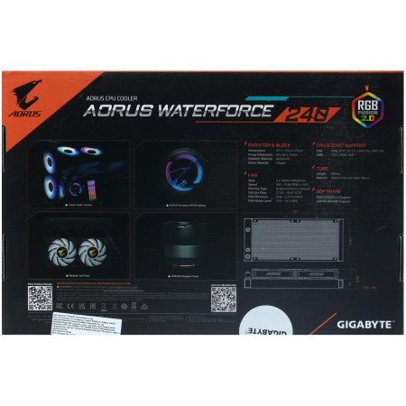 Система водяного охлаждения Gigabyte GP-AORUS WATERFORCE 240 черный