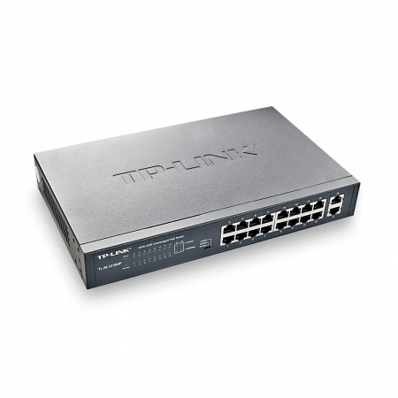 Коммутатор TP-Link TL-SL1218MP серый