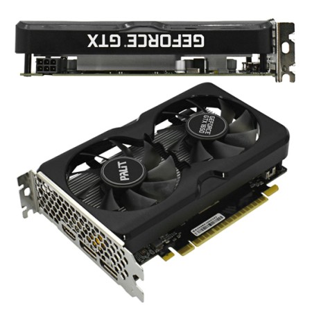 Видеокарта Palit GeForce GTX 1630 Dual (NE6163001BG6-1175D) 4 Гб черный