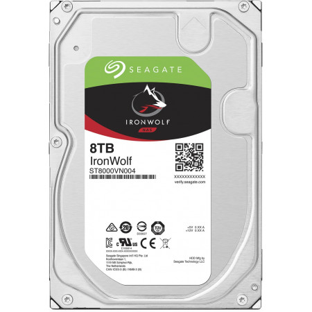 8 ТБ Жесткий диск Seagate IronWolf (ST8000VN004) серый