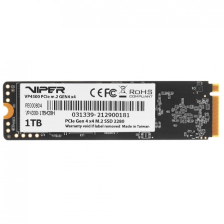 1 ТБ SSD диск Patriot Viper VP4300 (VP4300-1TBM28H) черный