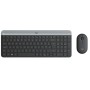 Клавиатура + мышь беспроводная Logitech Slim Wireless Desktop MK470 (920-009206) черный
