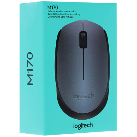 Мышь беспроводная Logitech M170 (910-004642) черно-серый