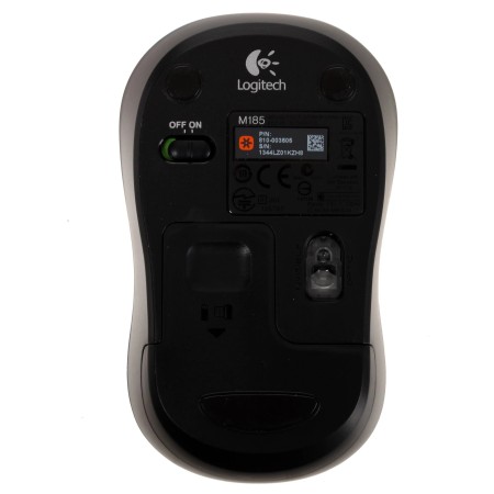 Мышь беспроводная Logitech M185 (910-002239) черно-синий