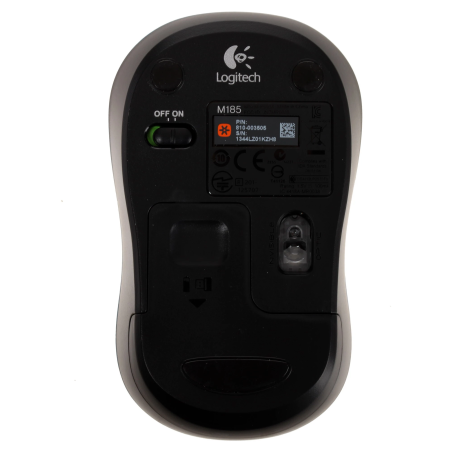 Мышь беспроводная Logitech M185 (910-002239) черно-синий