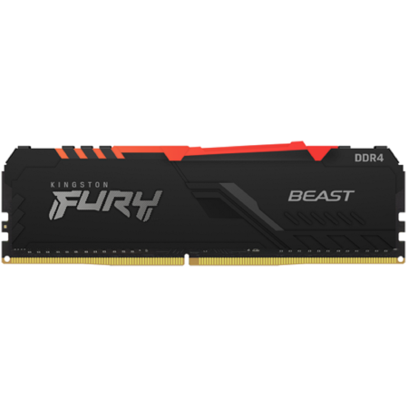 Оперативная память Kingston FURY Beast Black RGB (KF426C16BBA/8) 8 ГБ черный