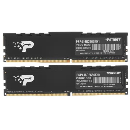 Оперативная память Patriot Signature Line Premium (PSP416G2666KH1) 16 ГБ черный