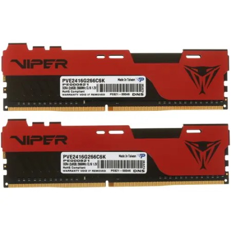 Оперативная память Patriot Viper Elite II (PVE2416G266C6K) 16 ГБ красный