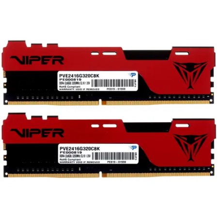 Оперативная память Patriot Viper Elite II (PVE2416G320C8K) 16 ГБ красный