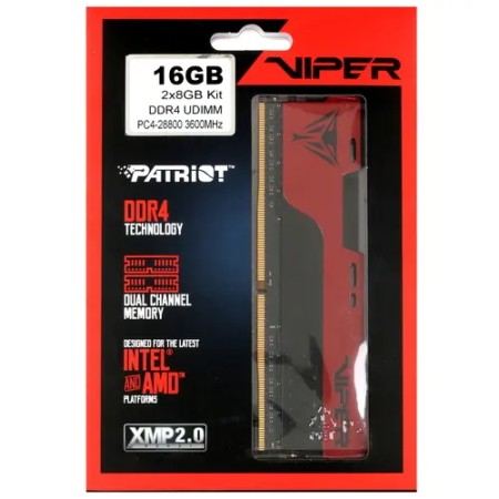 Оперативная память Patriot Viper Elite II (PVE2416G360C0K) 16 ГБ красный