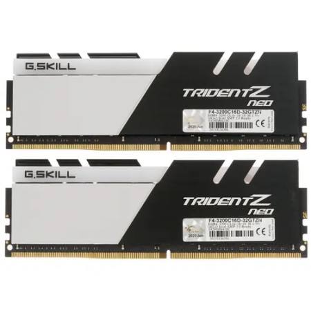Оперативная память G.Skill TRIDENT Z Neo RGB (F4-3200C16D-32GTZN) 32 ГБ черно-белый