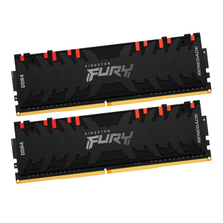 Оперативная память Kingston FURY Renegade RGB (KF432C16RB1AK2/32) 32 ГБ черный
