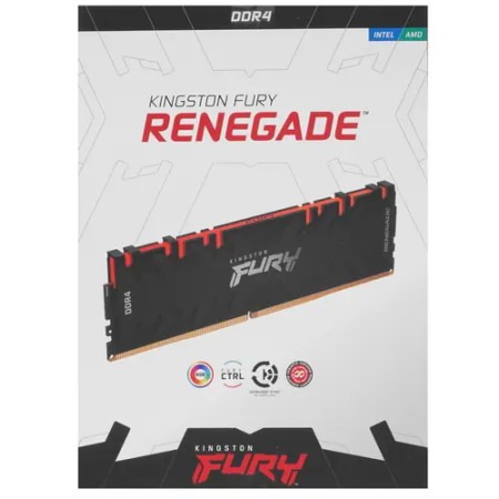 Оперативная память Kingston FURY Renegade RGB (KF432C16RB1AK2/32) 32 ГБ черный
