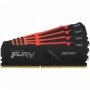 Оперативная память Kingston FURY Beast Black RGB (KF436C17BBAK4/32) 32 ГБ черный