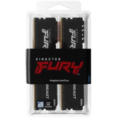 Оперативная память Kingston FURY Beast Black (KF436C17BBK4/32) 32 ГБ черный