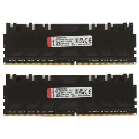 Оперативная память Kingston FURY Renegade RGB (KF436C16RB1AK2/32) 32 ГБ черный
