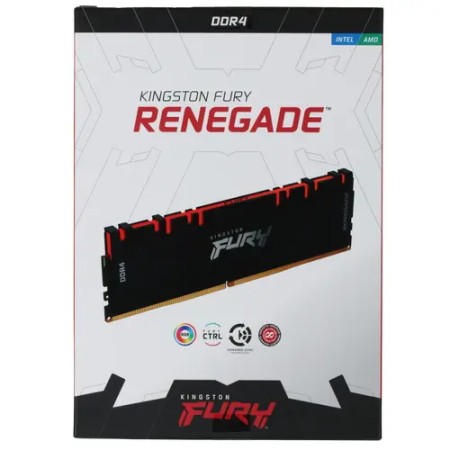 Оперативная память Kingston FURY Renegade RGB (KF436C16RB1AK2/32) 32 ГБ черный