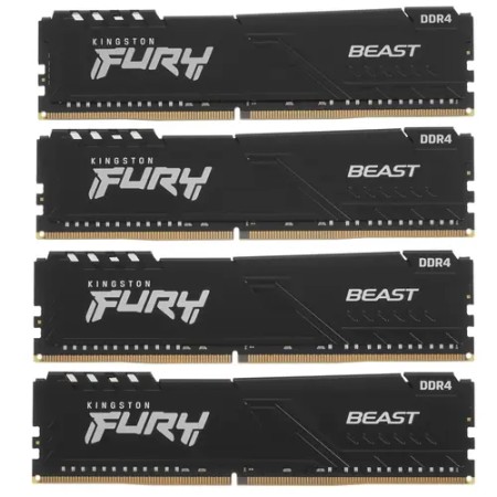 Оперативная память Kingston FURY Beast Black (KF432C16BB1K4/64) 64 ГБ черный