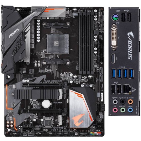 Материнская плата Gigabyte B450 AORUS ELITE черный