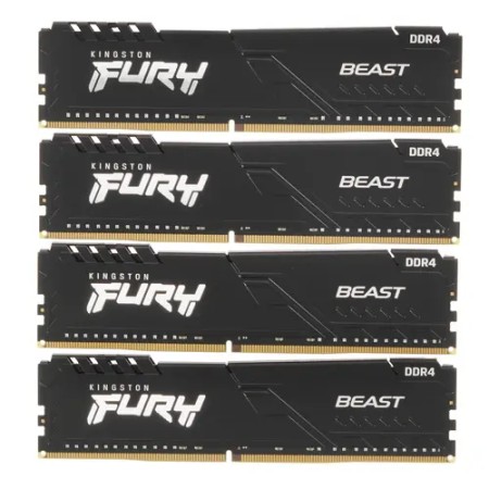 Оперативная память Kingston FURY Beast Black (KF436C18BBK4/128) 128 ГБ черный