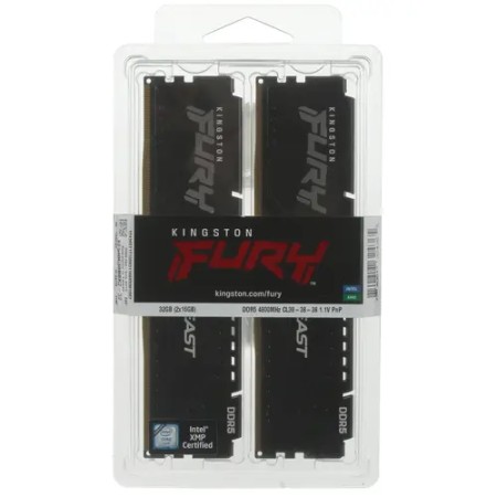 Оперативная память Kingston Fury Beast (KF548C38BBK2-32) 32 ГБ черный