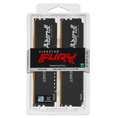 Оперативная память Kingston FURY Beast Black (KF552C40BBK2-64) 64 ГБ черный