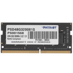 Оперативная память Patriot Signature Line (PSD48G320081S) 8 ГБ черный Оперативная память Patriot Signature Line (PSD48G320081S) 8 ГБ черный