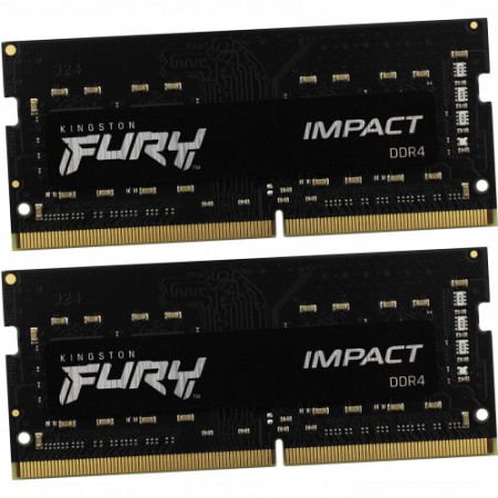 Оперативная память Kingston FURY Impact (KF432S20IBK2/32) 32 ГБ черный