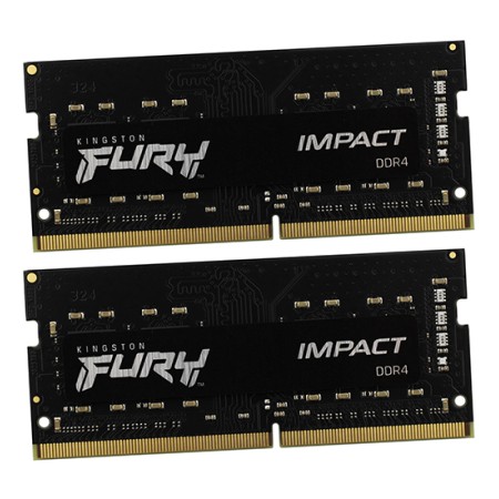 Оперативная память Kingston FURY Impact (KF432S20IBK2/64) 64 ГБ черный