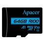 64 ГБ Карта памяти Apacer microSDXC (AP64GMCSX10U7-R) черный + адаптер