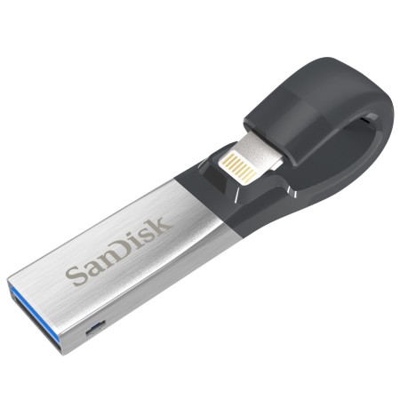 16 ГБ USB Флеш-накопитель SanDisk iXpand Go (SDIX30C-016G-GN6NN) серый