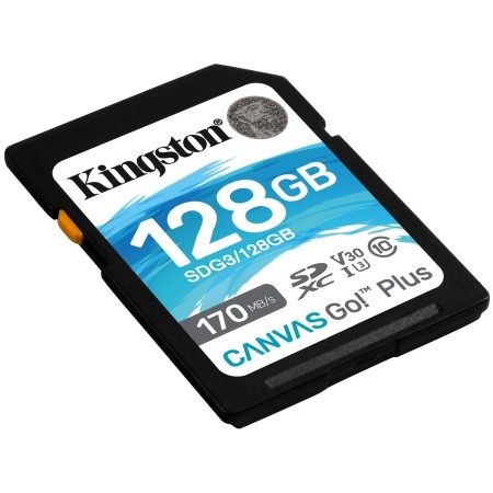 128 ГБ Карта памяти Kingston Canvas Go! Plus Class SDXC (SDG3/128GB) черный