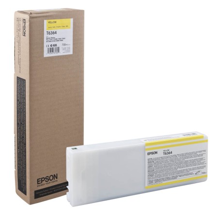 Картридж струйный Epson T6364 (C13T636400) желтый (с чипом)