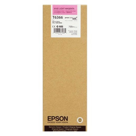 Картридж струйный Epson T6366 (C13T636600) светло-пурпурный (с чипом)