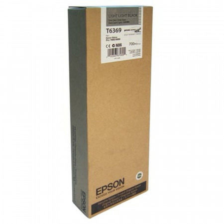 Картридж струйный Epson T6369 (C13T636900) светло-серый