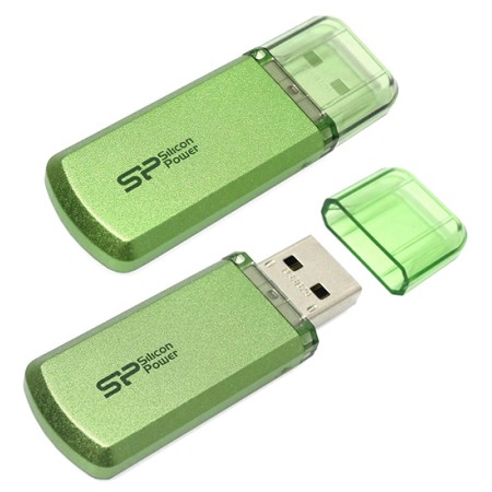 32 ГБ USB Флеш-накопитель Silicon Power Helios 101 (SP032GBUF2101V1N) зеленый