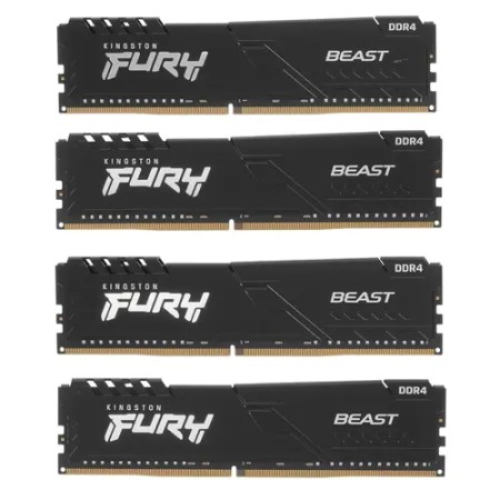 Оперативная память Kingston FURY Beast Black (KF426C16BBK4/128) 128 ГБ черный