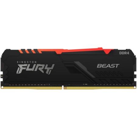 Оперативная память Kingston FURY Beast Black RGB (KF432C16BBA/16) 16 ГБ черный