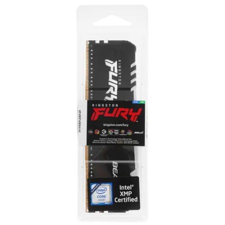Оперативная память Kingston FURY Beast Black RGB (KF432C16BBA/16) 16 ГБ черный