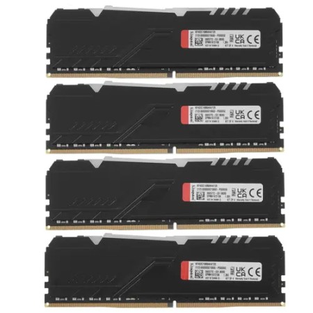 Оперативная память Kingston FURY Beast Black RGB (KF432C16BBAK4/128) 128 ГБ черный